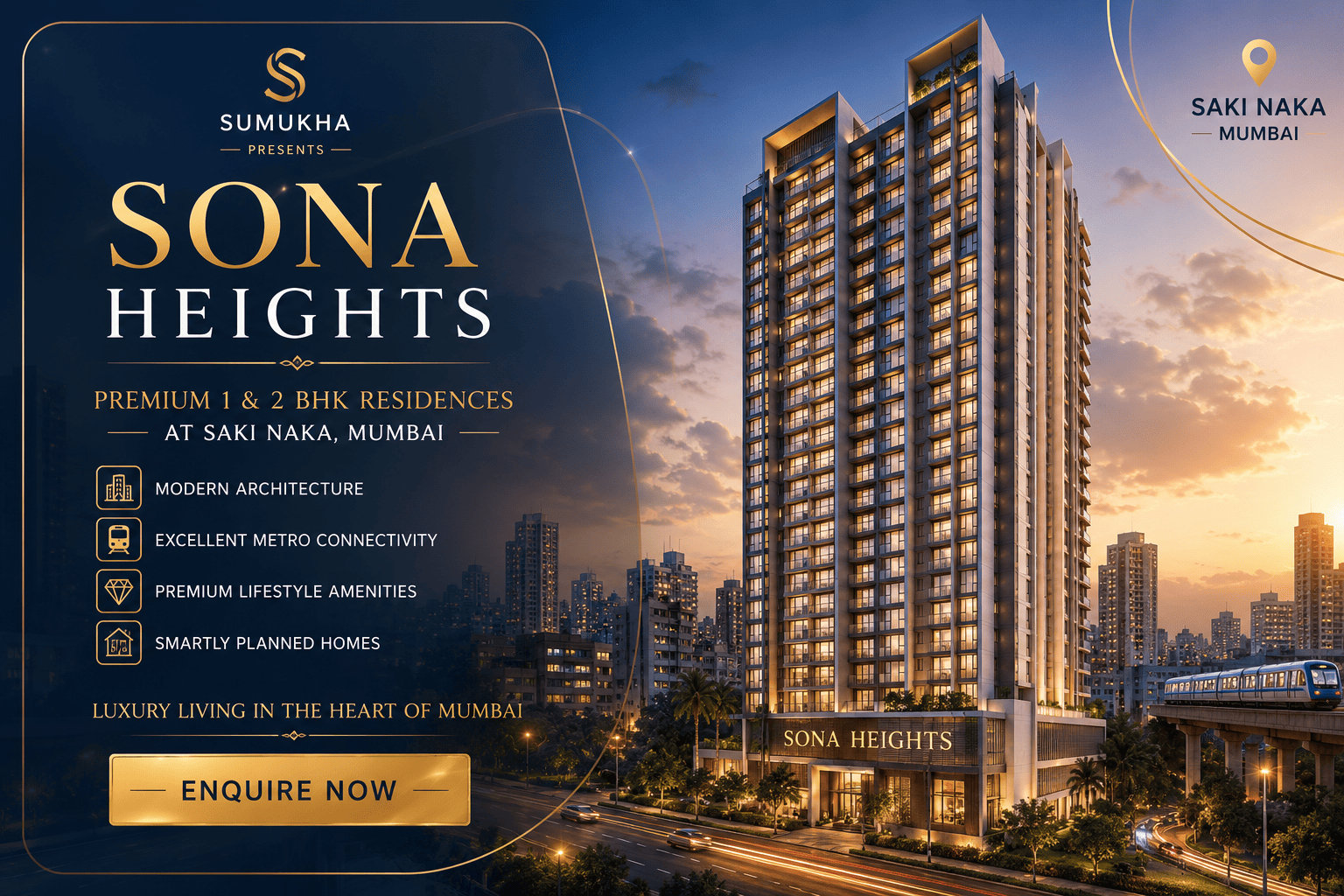 Sumukha Sona Heights - Premium Apartments in Kurla, Mumbai